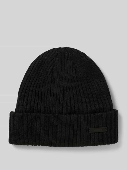 Zdjęcie produktu Czapka beanie z detalem z logo model ‘WILBERT’ Barts Czarny