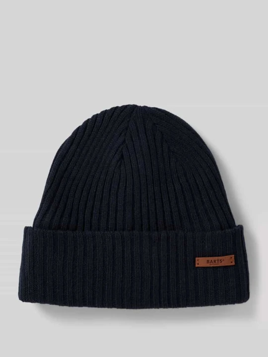 Zdjęcie produktu Czapka beanie z detalem z logo model ‘WILBERT’ Barts Granatowy
