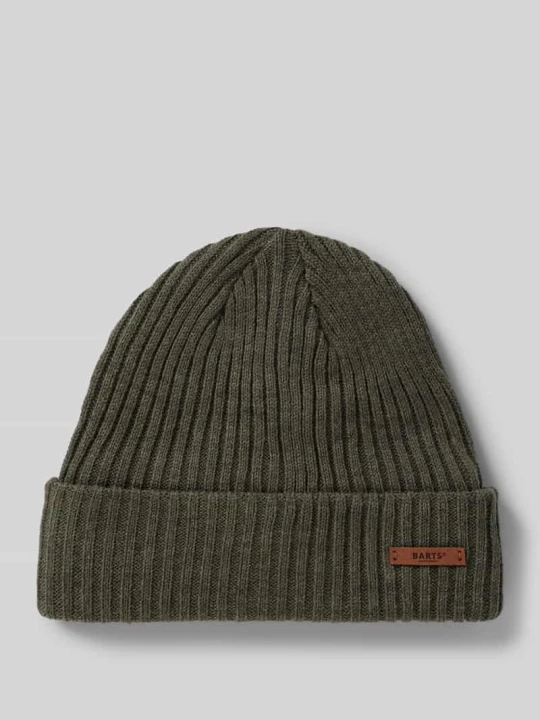 Zdjęcie produktu Czapka beanie z detalem z logo model ‘WILBERT’ Barts Oliwkowy