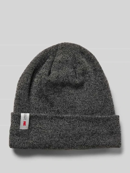 Zdjęcie produktu Czapka beanie z detalem z logo Müller Headwear Antracytowy
