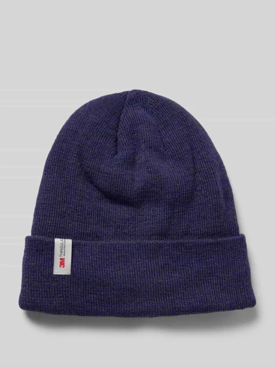 Zdjęcie produktu Czapka beanie z detalem z logo Müller Headwear Granatowy