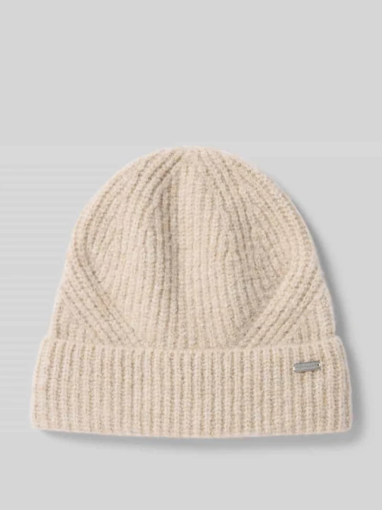 Zdjęcie produktu Czapka beanie z dodatkiem bawełny Tom Tailor Beżowy