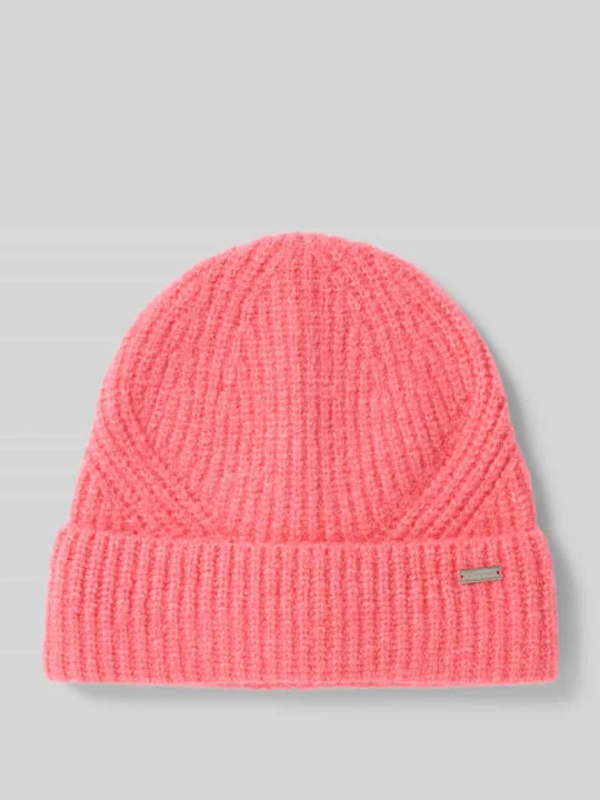 Zdjęcie produktu Czapka beanie z dodatkiem bawełny Tom Tailor Mocnoróżowy