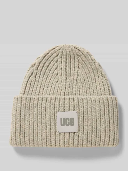 Zdjęcie produktu Czapka beanie z dodatkiem wełny UGG Jasnoszary