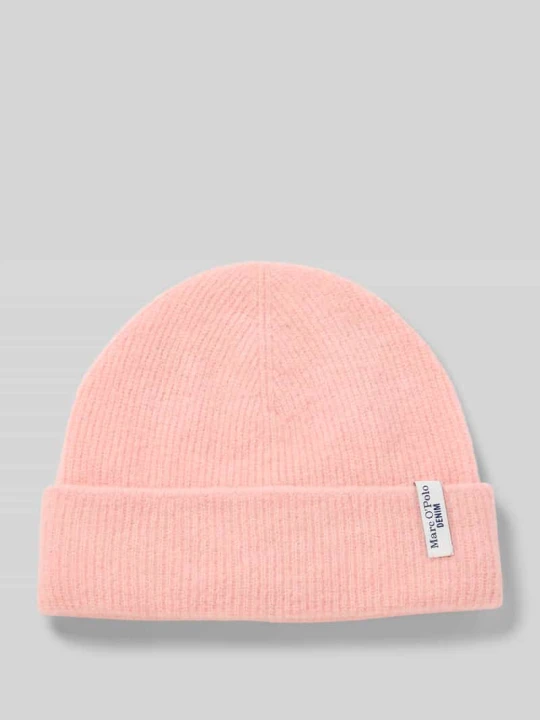 Zdjęcie produktu Czapka beanie z dodatkiem wełny z alpaki i żywej wełny Marc O'Polo Różowy