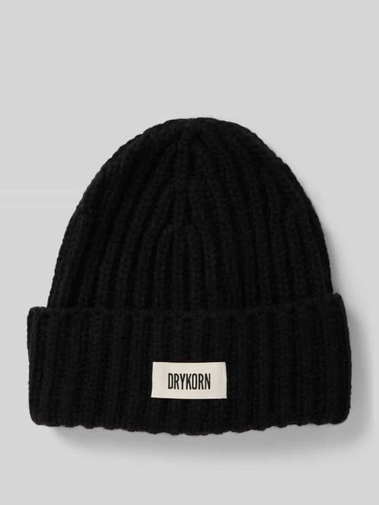 Zdjęcie produktu Czapka beanie z dodatkiem wełny z alpaki model ‘EANI’ Drykorn Czarny
