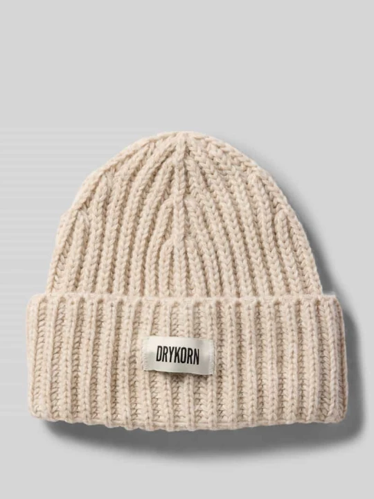 Zdjęcie produktu Czapka beanie z dodatkiem wełny z alpaki model ‘EANI’ Drykorn Piaskowy melanż