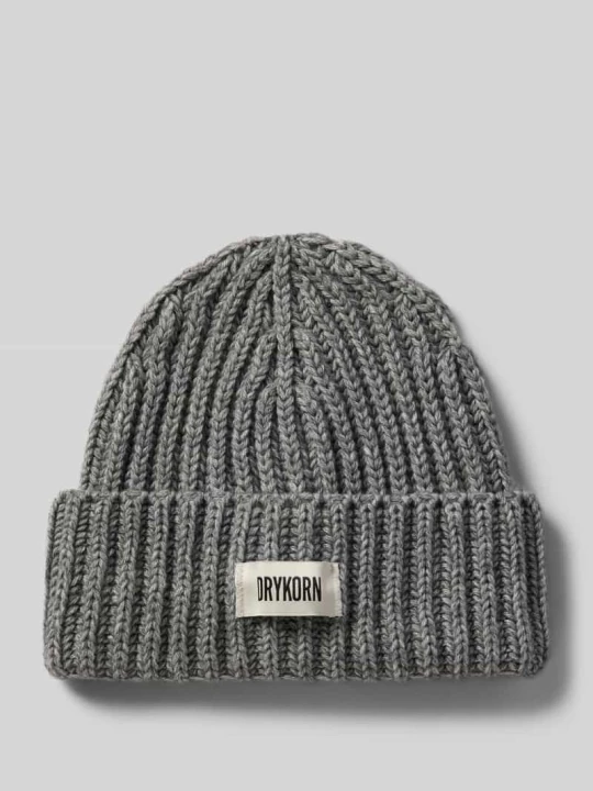 Zdjęcie produktu Czapka beanie z dodatkiem wełny z alpaki model ‘EANI’ Drykorn Średnioszary melanż