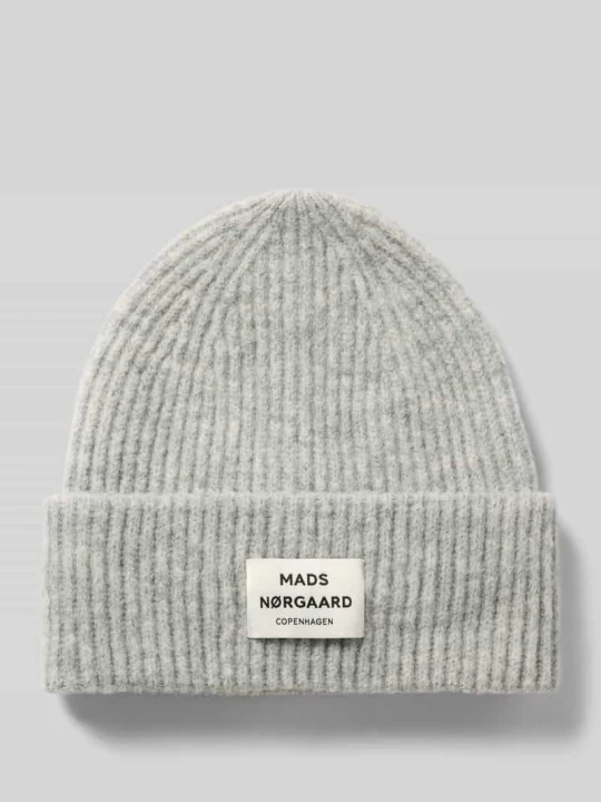 Zdjęcie produktu Czapka beanie z mieszanka wełny model 'Tosca Anju' Mads Nørgaard Srebrny melanż