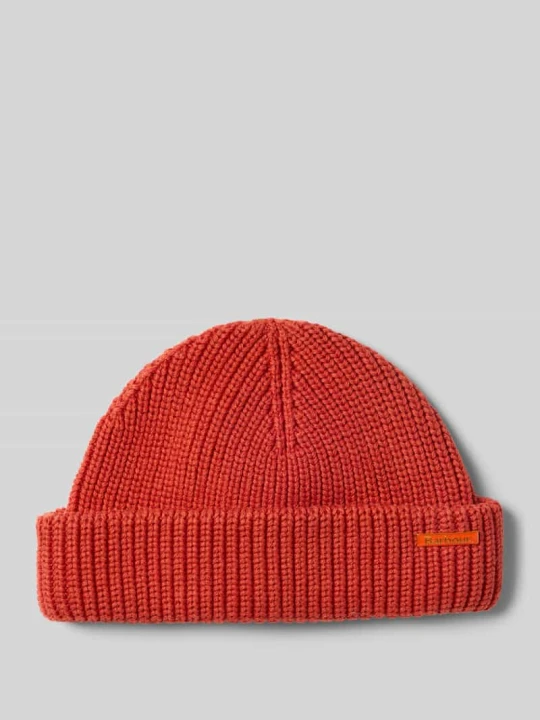 Zdjęcie produktu Czapka beanie z mieszanki bawełny i wełny Barbour Pomarańczowy