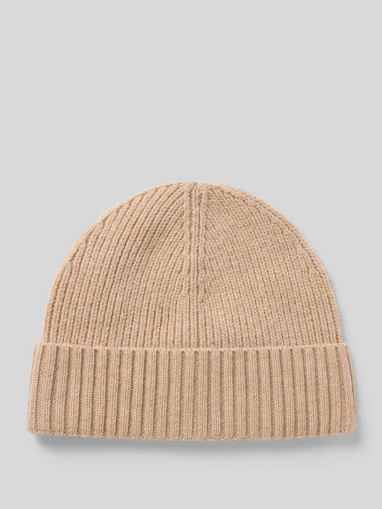 Zdjęcie produktu Czapka beanie z mieszanki wełny i kaszmiru MCNEAL Piaskowy melanż