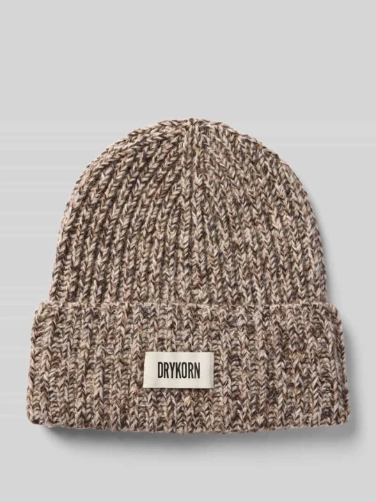 Zdjęcie produktu Czapka beanie z mieszanki wełny model ‘LOAH’ Drykorn Czekoladowy