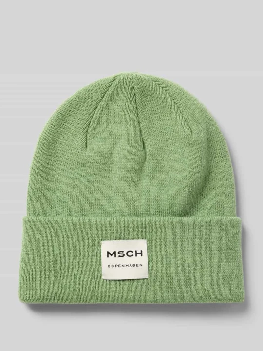 Zdjęcie produktu Czapka beanie z mieszanki wełny model ‘Mojo’ MSCH Copenhagen Jasnozielony