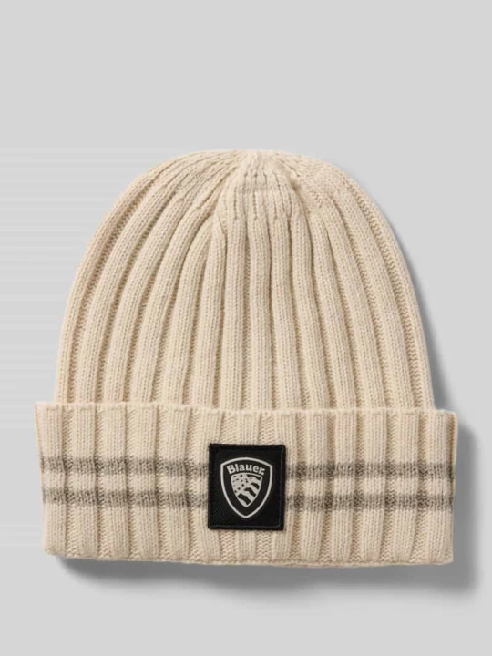 Zdjęcie produktu Czapka beanie z mieszanki wiskozy i kaszmiru Blauer Usa Beżowy