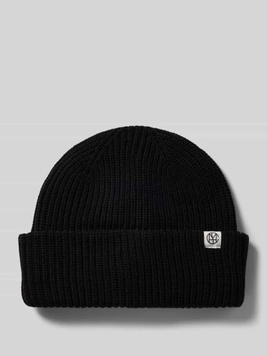 Zdjęcie produktu Czapka beanie z mieszanki wiskozy model ‘GALINE RACHELLE’ MSCH Copenhagen Czarny