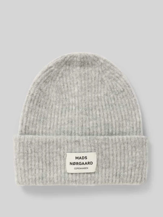 Zdjęcie produktu Czapka beanie z mieszanki żywej wełny model ‘Tosca Anju’ Mads Nørgaard Srebrny melanż