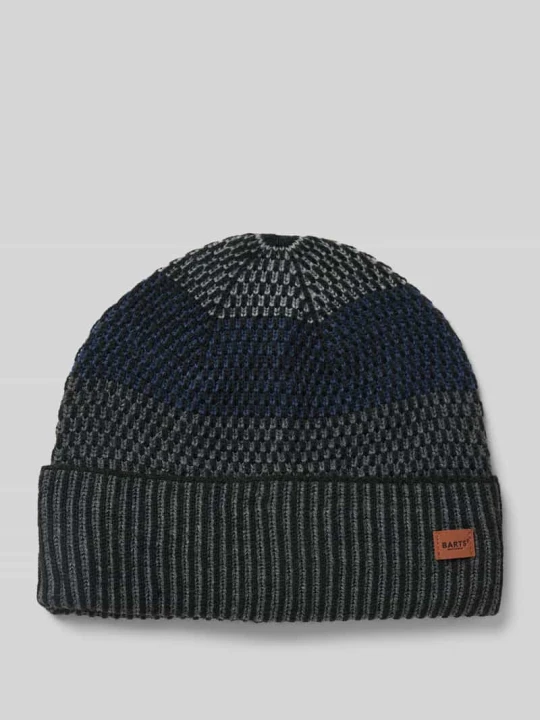 Zdjęcie produktu Czapka beanie z naszywką z logo model ‘MIGUEN’ Barts Czarny