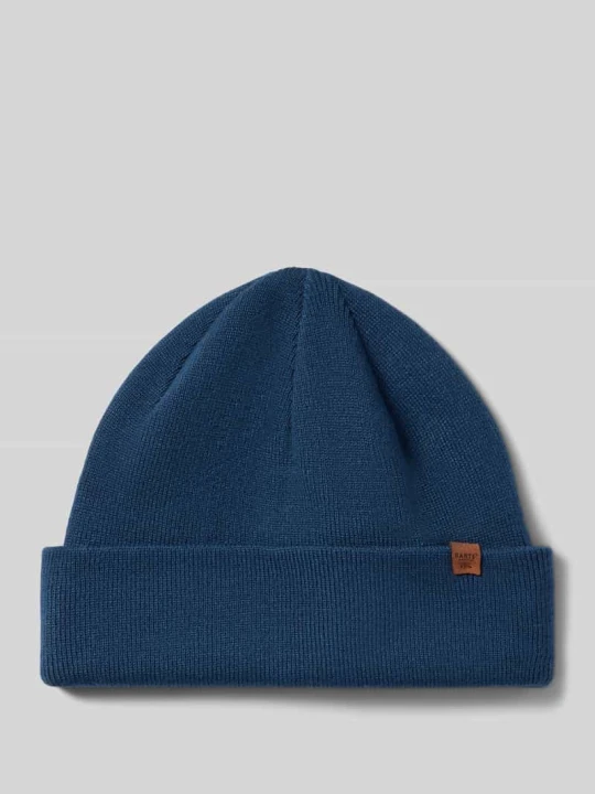 Zdjęcie produktu Czapka beanie z wywijanym brzegiem z mieszanka wiskozy model 'WILLES' Barts Jeansowy niebieski