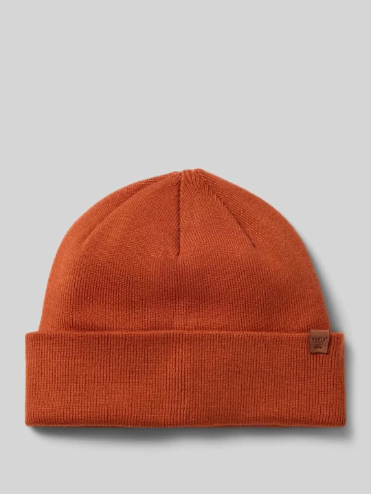 Zdjęcie produktu Czapka beanie z wywijanym brzegiem z mieszanka wiskozy model 'WILLES' Barts Pomarańczowy