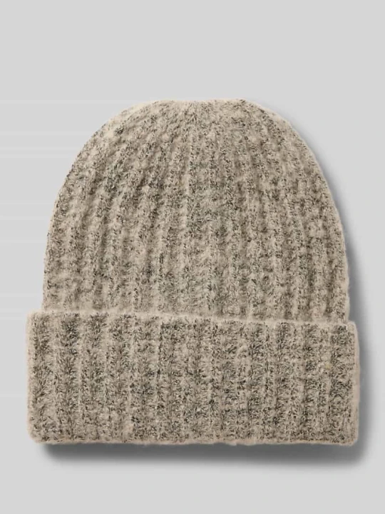 Zdjęcie produktu Czapka beanie z prążkowanej dzianiny model ‘PYRON’ Pieces Złamany biały