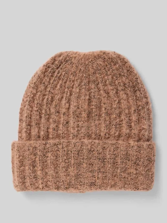 Zdjęcie produktu Czapka beanie z prążkowanej dzianiny model ‘PYRON’ Pieces Różowy
