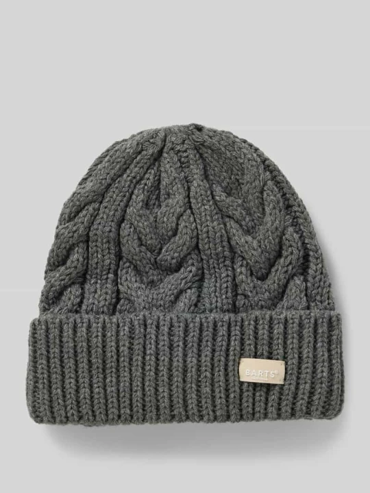 Zdjęcie produktu Czapka beanie z szerokim brzegiem model ‘Zirani’ Barts Ciemnoszary