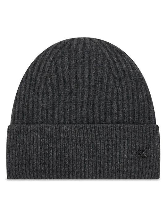 Zdjęcie produktu Czapka Calvin Klein Ck Metal Wool Beanie LV04D8032G Szary
