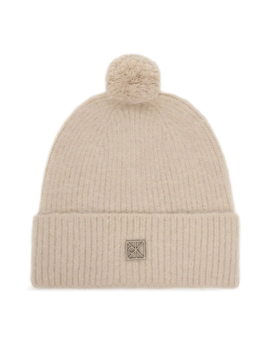 Zdjęcie produktu Czapka Calvin Klein Emblem Brushed LV04D8067G Beżowy
