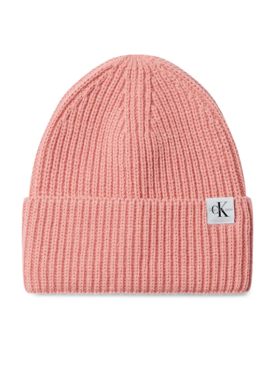 Zdjęcie produktu Czapka Calvin Klein Jeans Monogram Rib Beanie IU0IU00440 Różowy