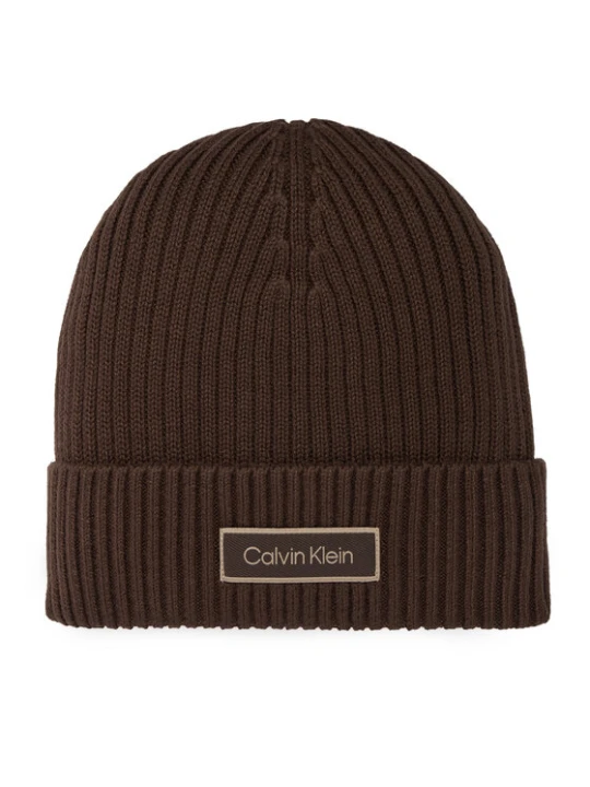 Zdjęcie produktu Czapka Calvin Klein LV04D8053G Brązowy ciemny