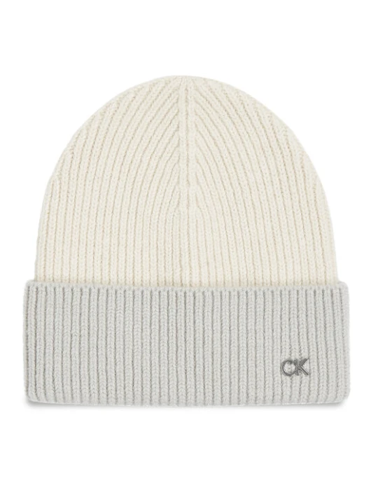 Zdjęcie produktu Czapka Calvin Klein Metal Two-Tone Chunky K60K612598 Kremowy