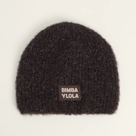 Zdjęcie produktu Czapka dzianina mieszanka lureks brązowa BIMBA Y LOLA