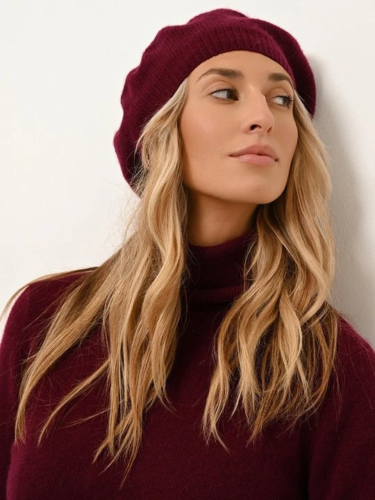 Zdjęcie produktu Czapka Just Cashmere bordowy