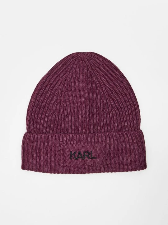 Zdjęcie produktu Czapka KARL LAGERFELD jagodowy