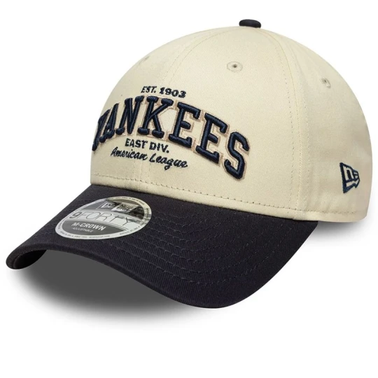 Zdjęcie produktu Czapka męska New Era 9FORTY New York Yankees MLB Wordmark 60771808 - beżowa