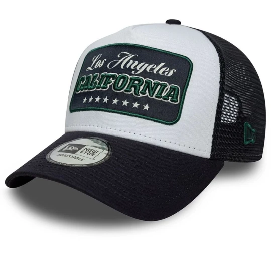 Zdjęcie produktu Czapka męska New Era Location Patch 9FORTY A-Frame Trucker 60771857 - granatowa