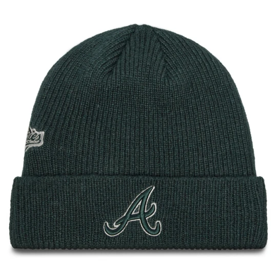 Zdjęcie produktu Czapka New Era Atlanta Braves World Series Patch Cuff Knit Beanie 60580730 Zielony