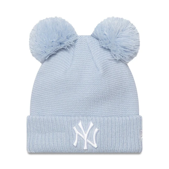 Zdjęcie produktu Czapka New Era Child Double Pom Se 60565307 Błękitny Niebieski jasny