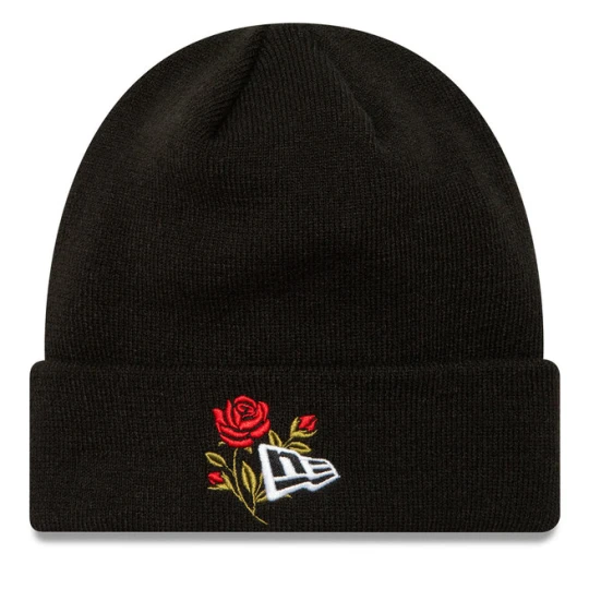 Zdjęcie produktu Czapka New Era Rose Icon Cuff Knit Beanie 60580728 Czarny
