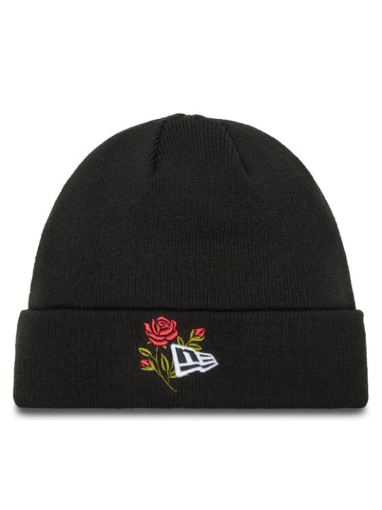 Zdjęcie produktu Czapka New Era Rose Icon Cuff Knit Beanie 60580728 Czarny
