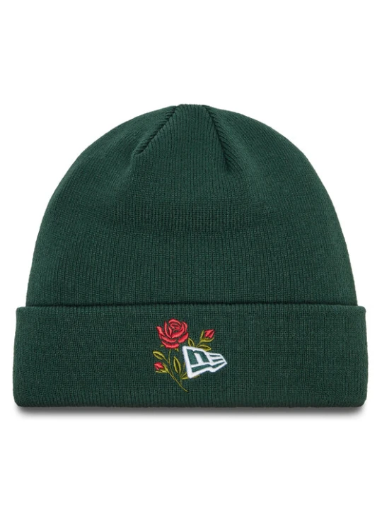 Zdjęcie produktu Czapka New Era Rose Icon Cuff Knit Beanie 60580736 Zielony