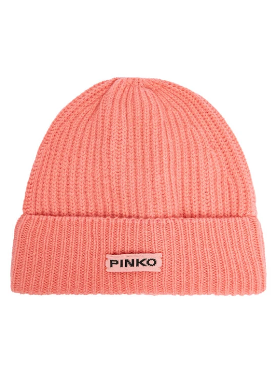 Zdjęcie produktu Czapka PINKO Lambkin Cuffia AI 24-25 BLK01 104489 A1CH Koralowy
