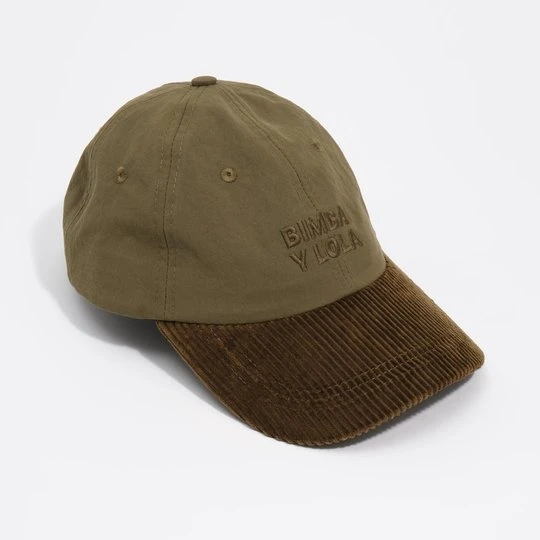 Zdjęcie produktu Czapka sztruks bawełna khaki BIMBA Y LOLA