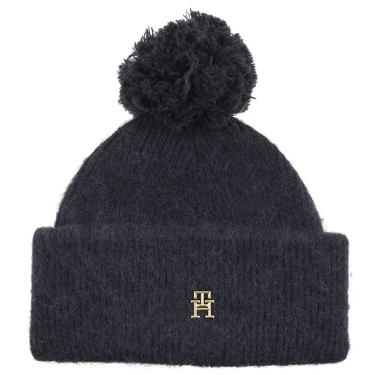 Zdjęcie produktu Czapka TH Evening Pompom Beanie AW0AW15390 DW6 (TH931-a) Tommy Hilfiger