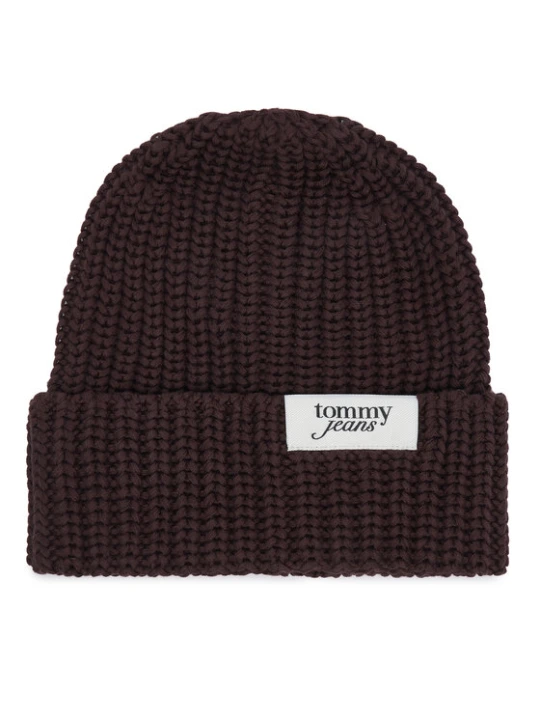 Zdjęcie produktu Czapka Tommy Hilfiger Script AW0AW18972 Brązowy ciemny