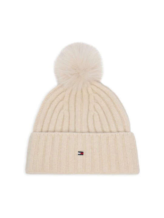 Zdjęcie produktu Czapka Tommy Hilfiger Th Flag AW0AW19330 Kremowy