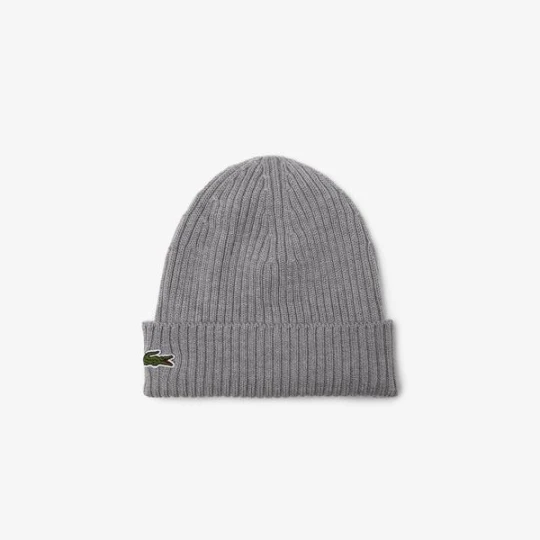 Zdjęcie produktu Lacoste Prążkowana wełniana czapka unisex typu beanie