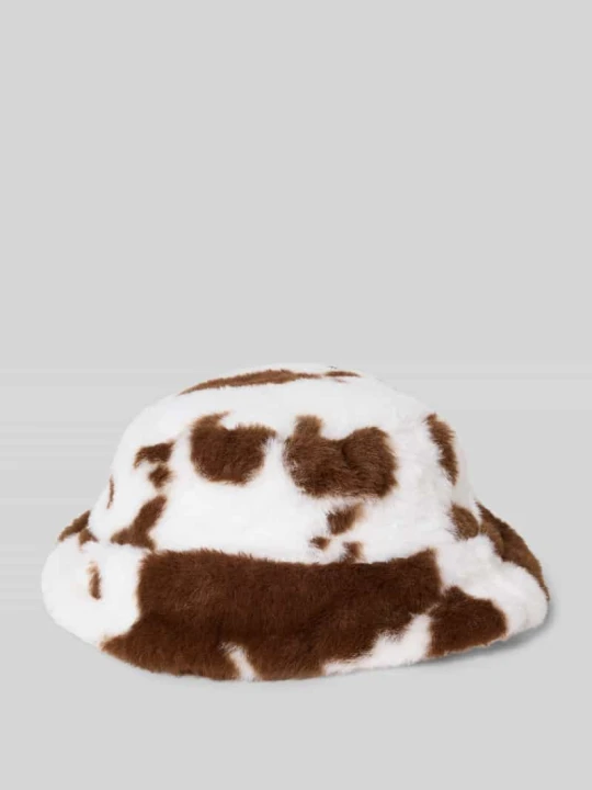 Zdjęcie produktu Czapka typu bucket hat włochata model ‘JEANEL’ Pieces Złamany biały melanż