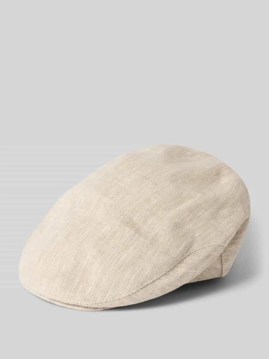 Zdjęcie produktu Czapka typu kaszkiet o drobno teksturowanej fakturze Müller Headwear Beżowy