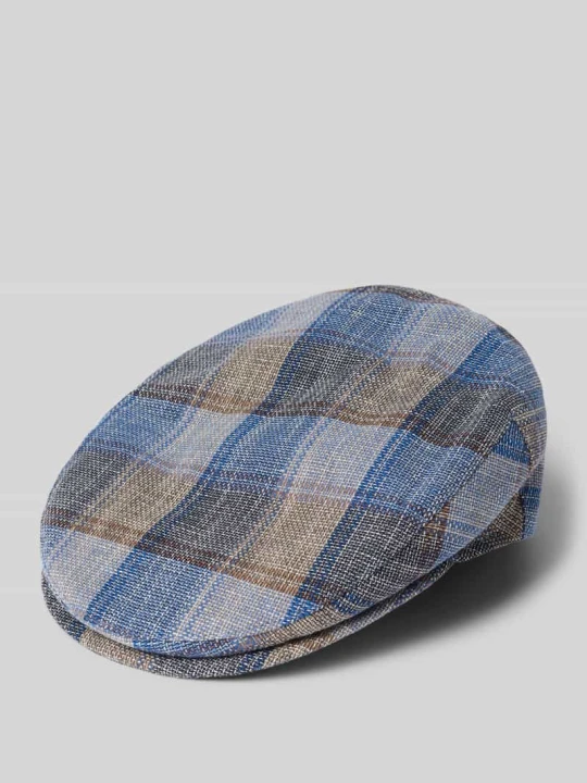 Zdjęcie produktu Czapka typu kaszkiet z mieszanki lnu i bawełny Müller Headwear Niebieski